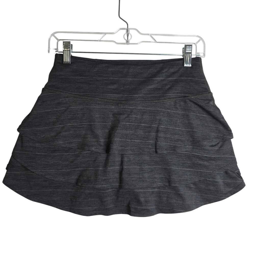 Athleta High Rise SzSm Swagger Skirt/Skort-Iron Gray layeredskort Active Running